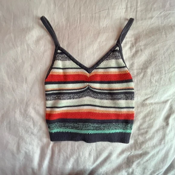AERIE LOOSE KNITTED CROP TOP - Picture 2 of 4